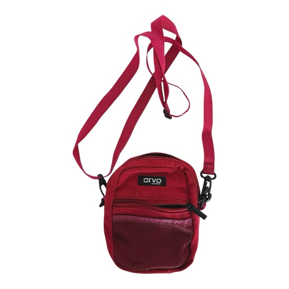 Arvo Handbags - Arvo Crossbody Utility Bag Red with Mesh Pocket